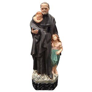 Vintage St. Vincent De Paul Patron Saint of Charitable Societies 8" Figurine